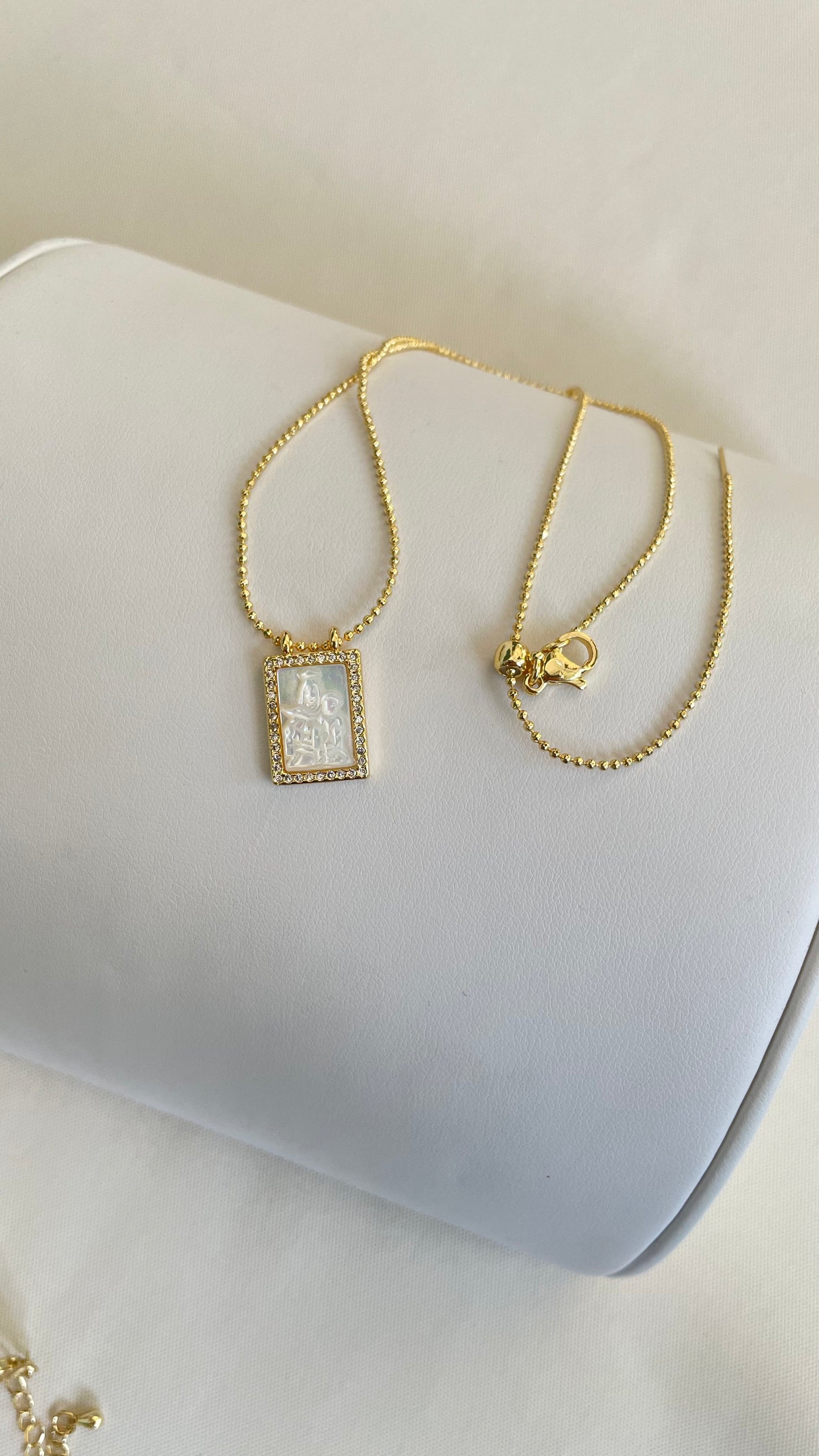 Doble Escapulario Concha Nácar