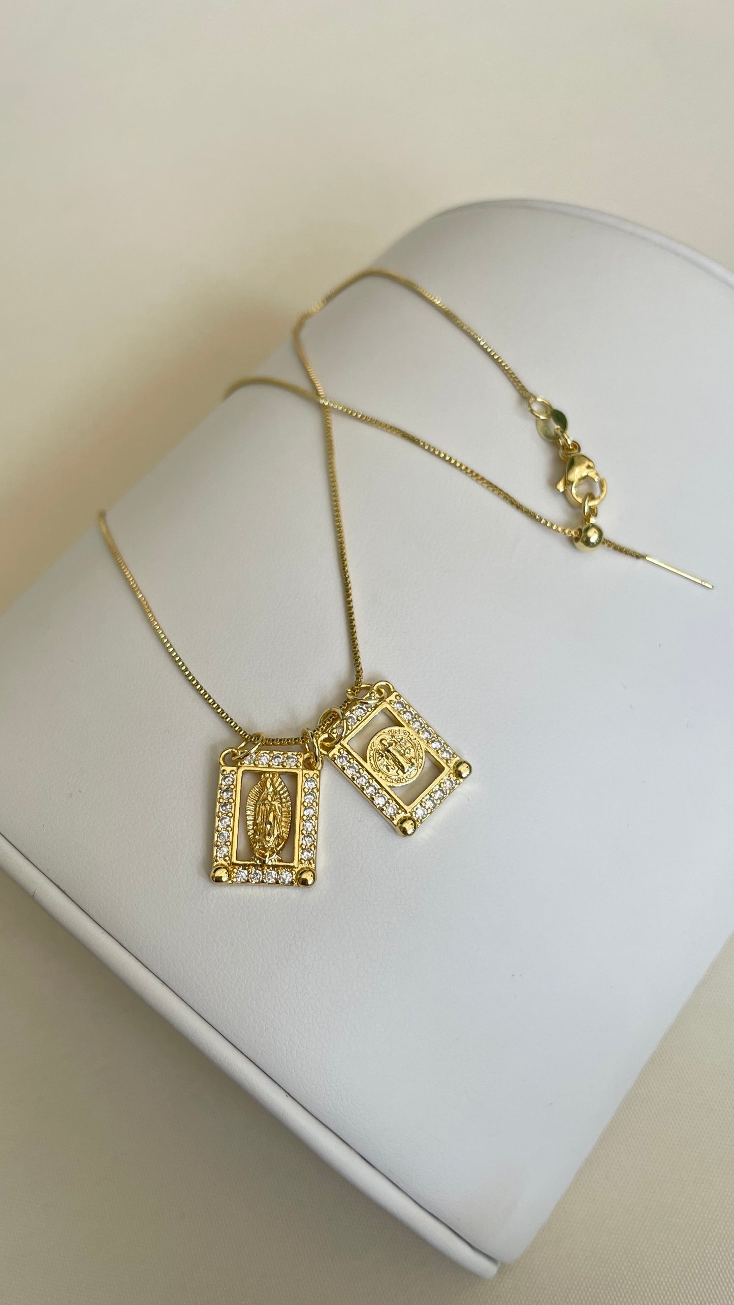 Doble Escapulario Concha Nácar