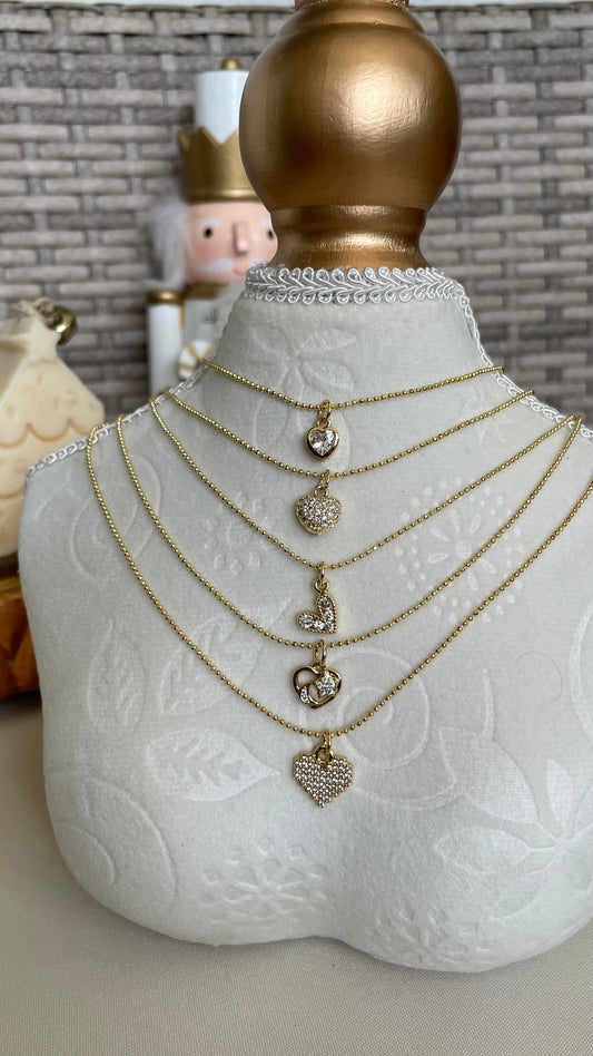 Cadenas de corazón ajustables