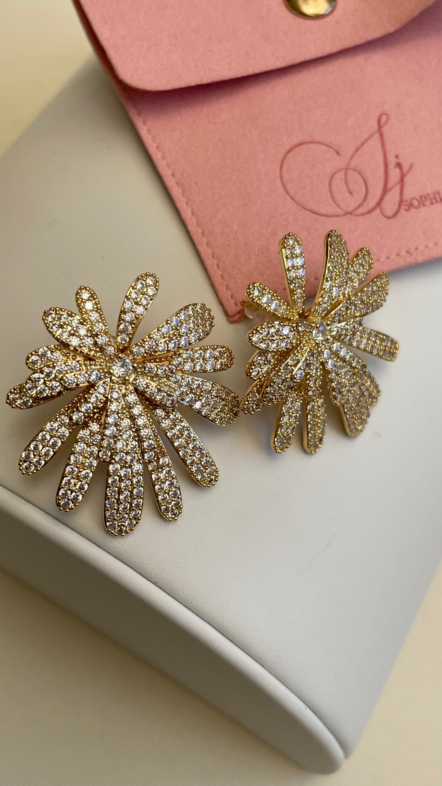 Aretes silver and gold