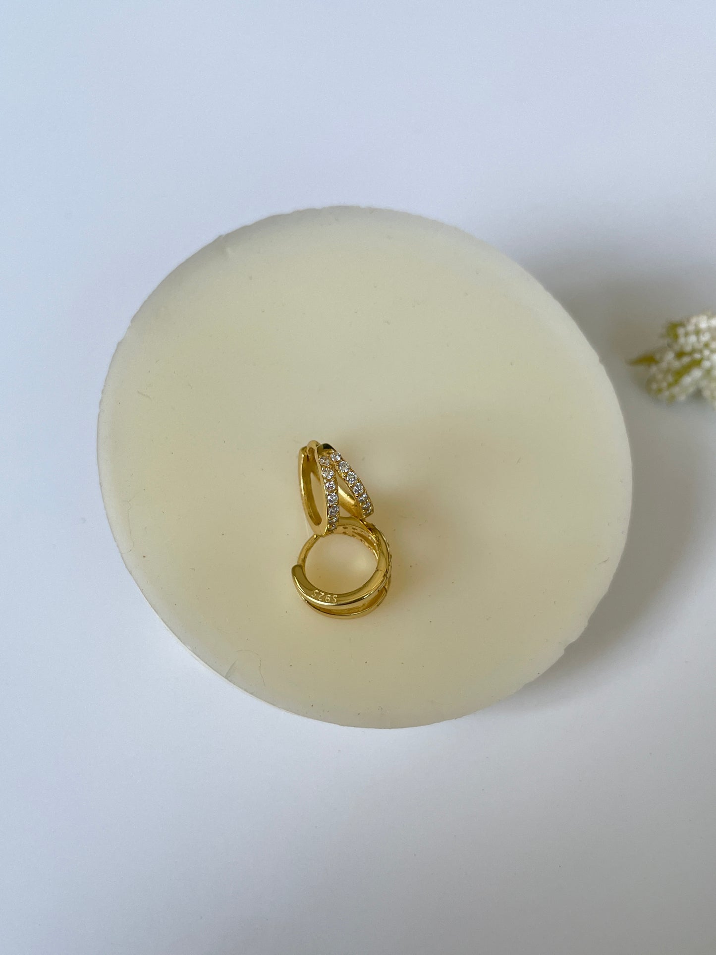 Aretes Piercing plata S925