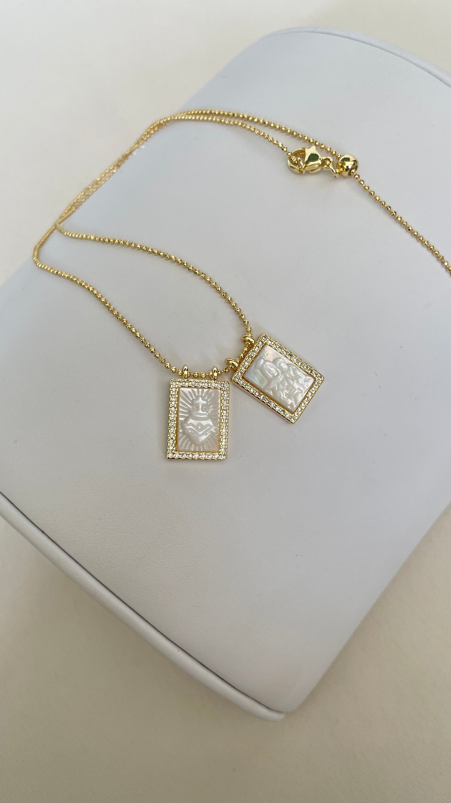 Doble Escapulario Concha Nácar