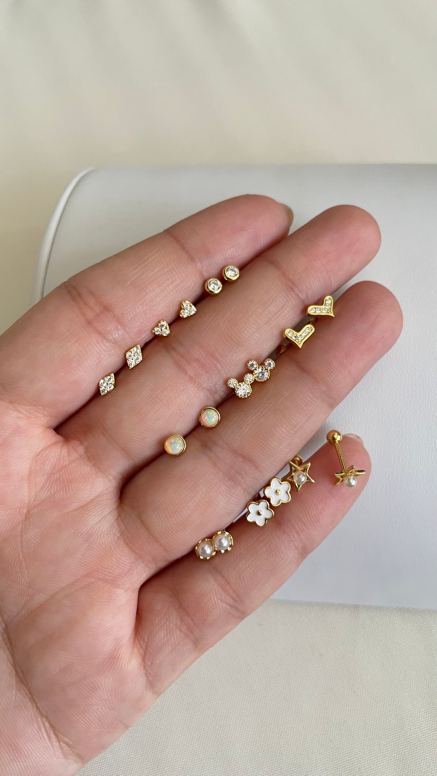 Aretes Piercing plata S925