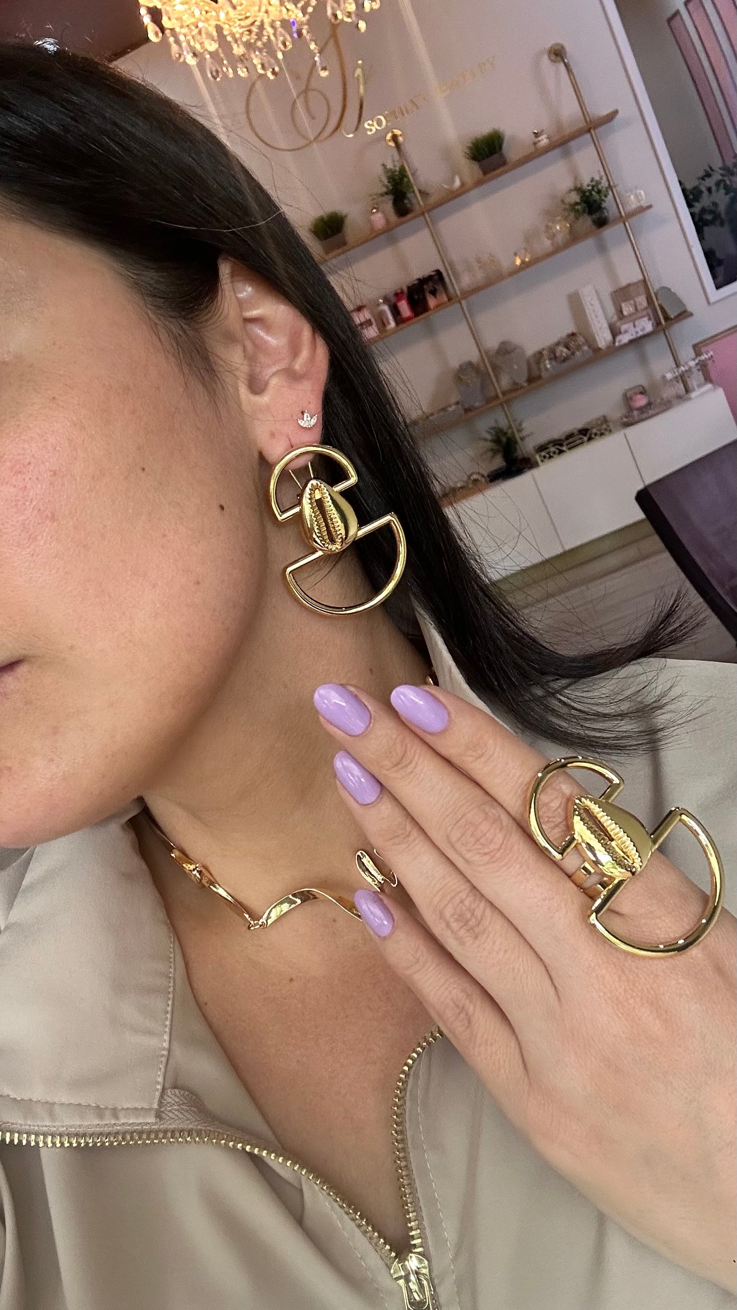 Set aretes y anillo