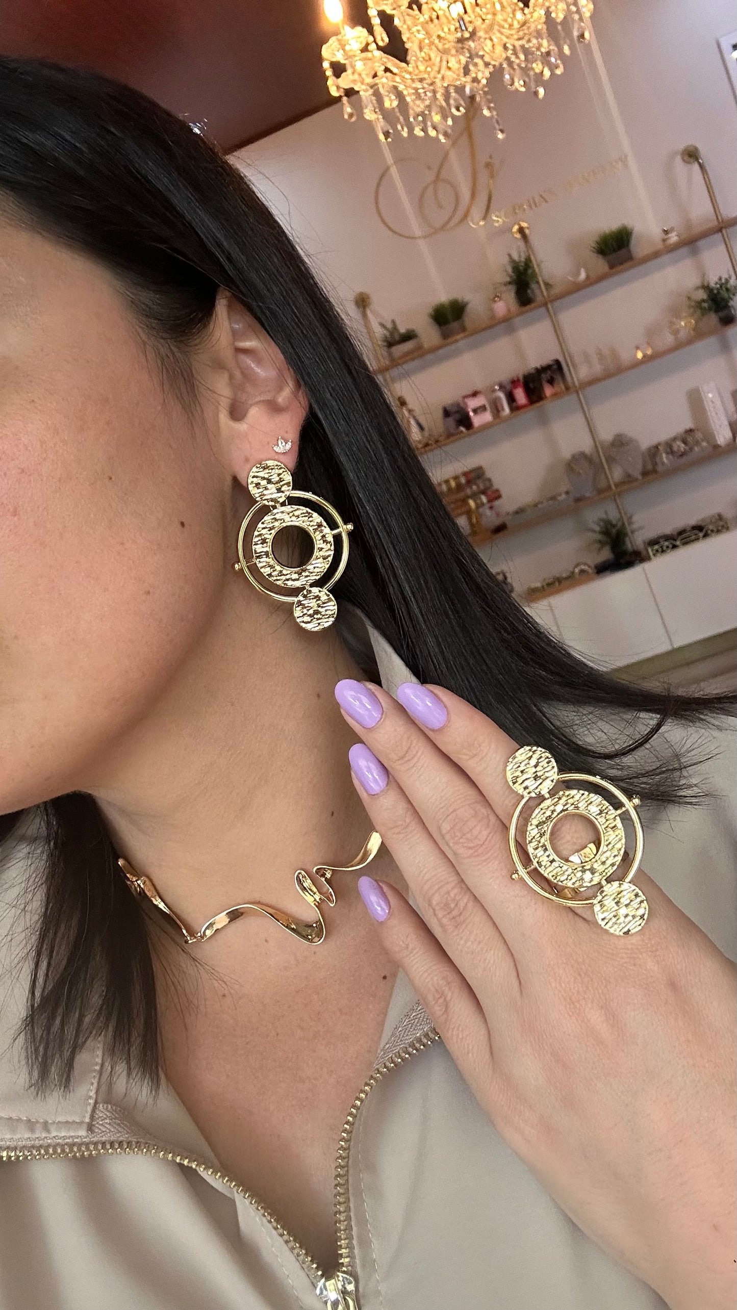 Set aretes y anillo