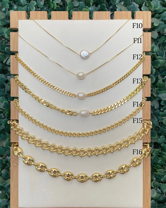 Cadenas detalles en perla